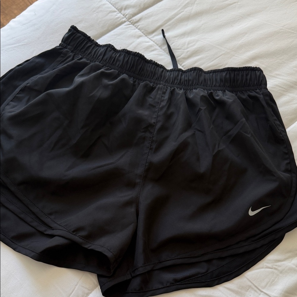 Nike Women's Black Athletic Running Shorts with Drawstring